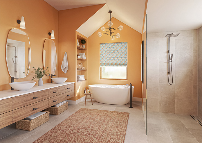 Foxley Faux Silk, Nautilus - Motorised Roman Blind - Image 6